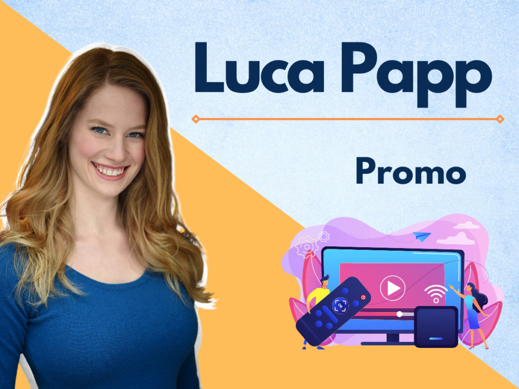 Luca Papp promotional image for promo voiceover services